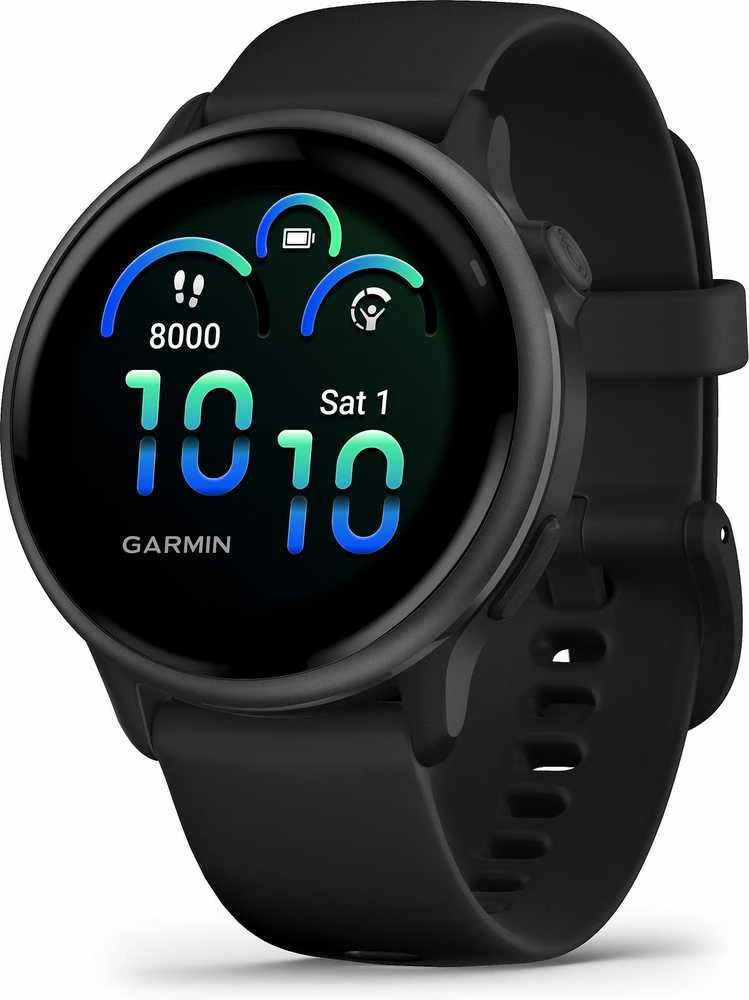 Išmanusis laikrodis Garmin vívoactive® 6, Melsvai pilkos spalvos su juodu dirželiu