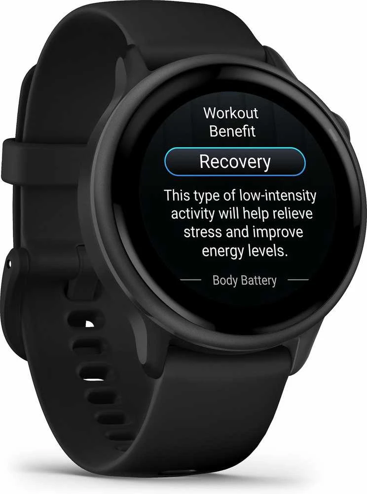 Išmanusis laikrodis Garmin vívoactive® 6, Melsvai pilkos spalvos su juodu dirželiu