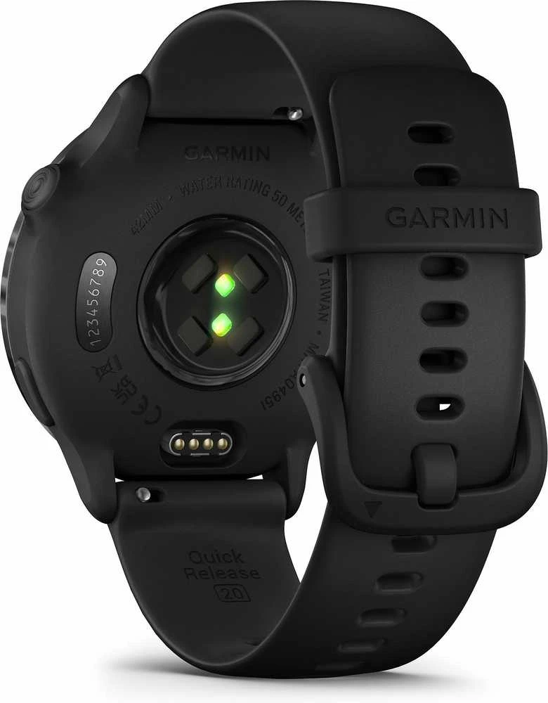 Išmanusis laikrodis Garmin vívoactive® 6, Melsvai pilkos spalvos su juodu dirželiu