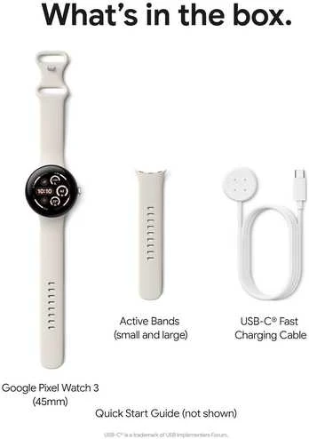 Išmanusis laikrodis Išmausis laikrodis Google Pixel Watch 3 45mm BT – Obsidian Juodas