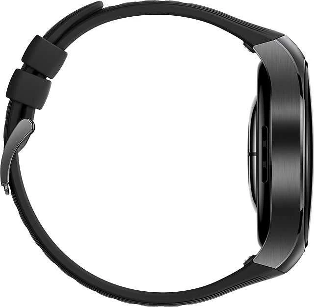 Išmanusis laikrodis Huawei Watch 5 (46mm), Juodos spalvos nerūdijančio plieno korpusas su juodos spalvos fluoroelastomero dirželiu