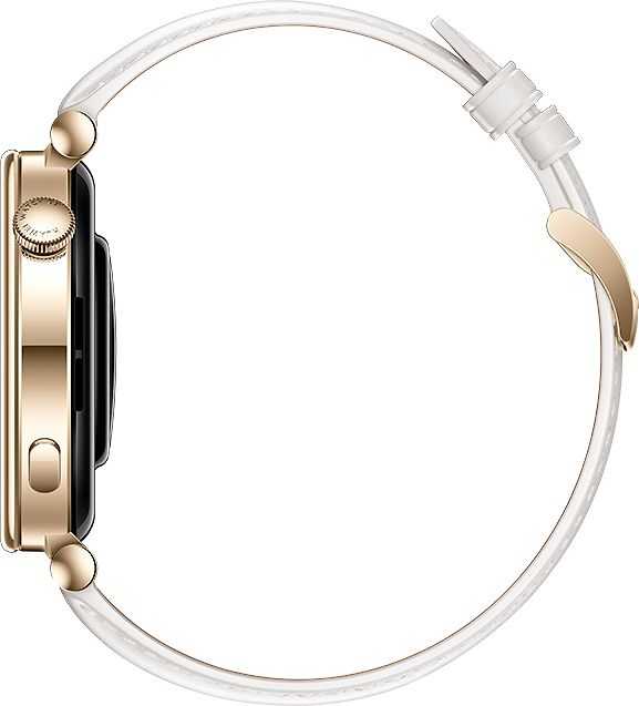 HUAWEI WATCH GT4 41mm Gold White Leather Armband