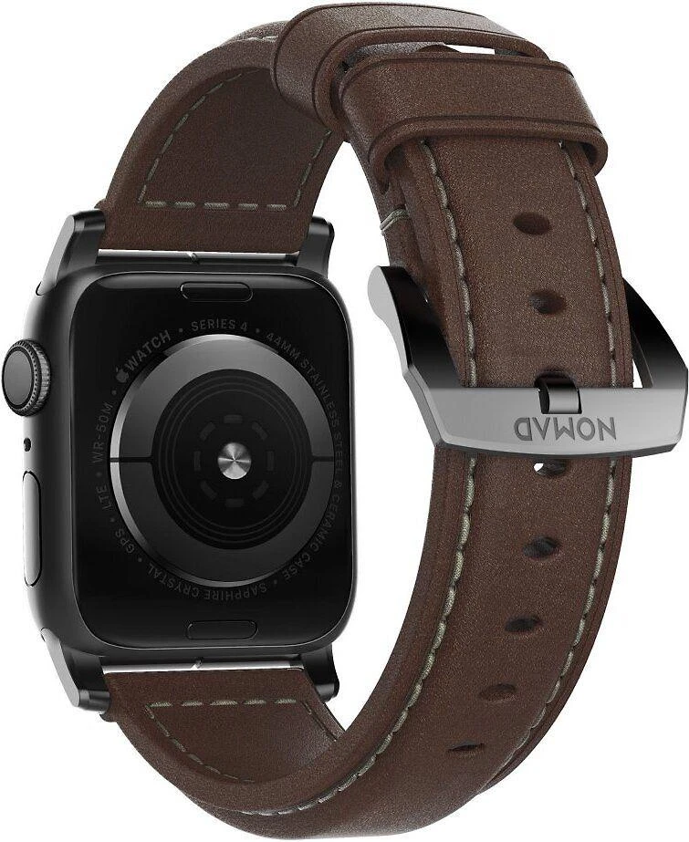 Nomad Išmaniojo laikrodžio Apple odinis dirželis, Rudos spalvos, 42/44mm