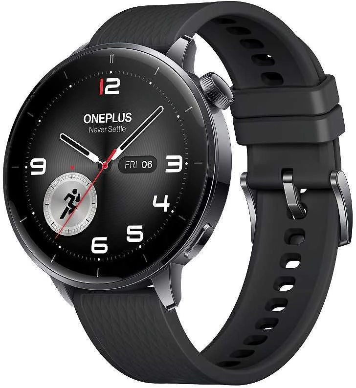 Išmanusis laikrodis OnePlus Watch 3 43mm 3.35 cm (1.32") AMOLED Digital 466 x 466 pikselių Jutiklinis ekranas Juodas, Titanium Wi-Fi GPS (satellite)