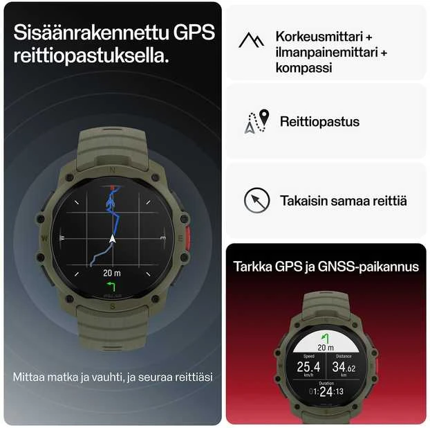 Išmanusis laikrodis Polar Street X Žalias S-L