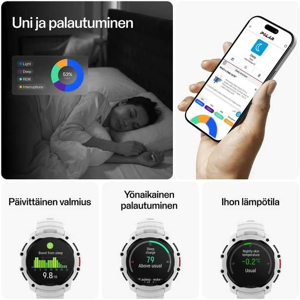 Išmanusis laikrodis Polar Street X Baltas S-L