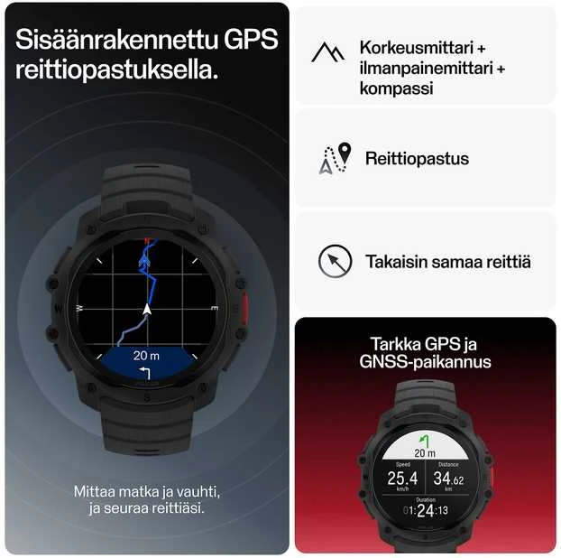 Išmanusis laikrodis Polar Street X Juodas S-L