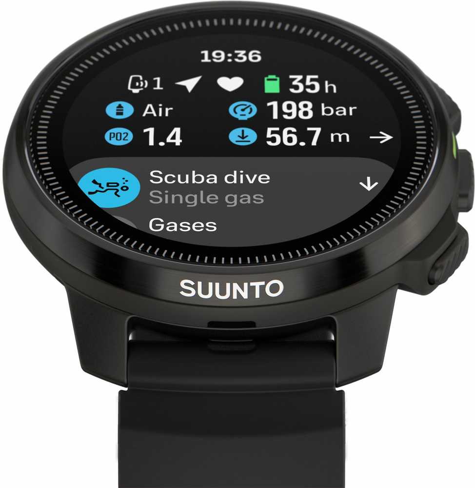 Išmanusis laikrodis Suunto Ocean -urheilukello, 50 mm, All Juodas