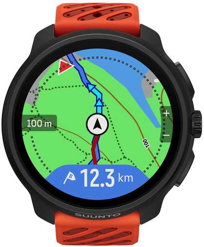 Išmanusis laikrodis SUUNTO RACE 2 CORAL Oranžinis sportinis laikrodis