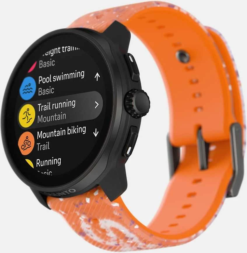 Išmanusis laikrodis SUUNTO RACE S POWDER Oranžinis sportinis laikrodis
