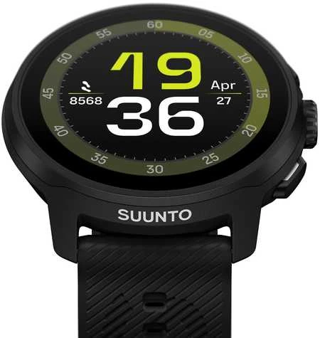 Išmanusis laikrodis Suunto Run urheilukello, 46 mm, All Juodas silikonirannekkeella
