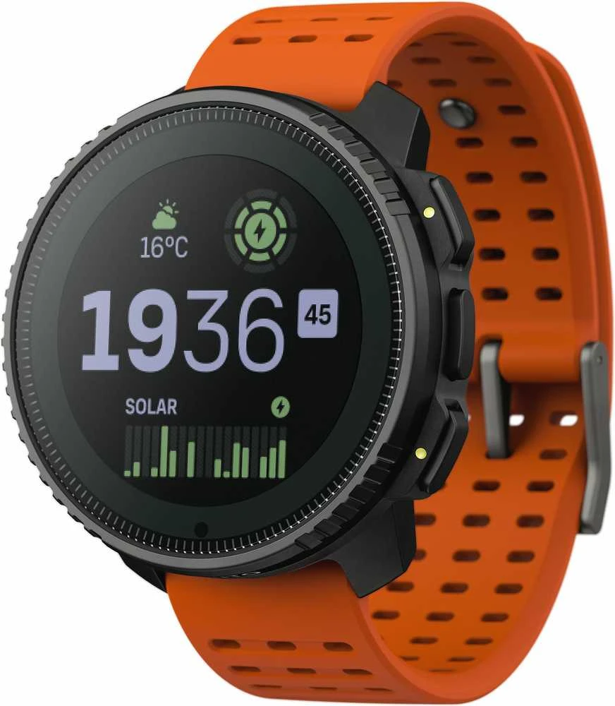 Išmanusis laikrodis šmanusis laikrodis Suunto Vertical Solar, Juodos spalvos korpusas su oranžinės spalvos dirželiu