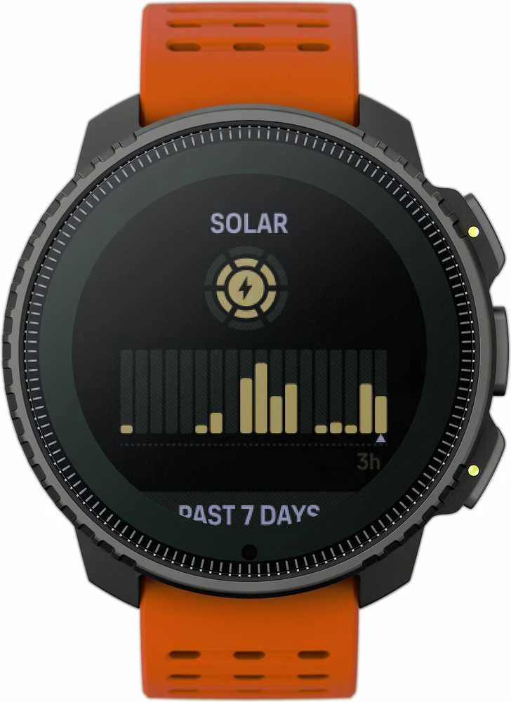 Išmanusis laikrodis šmanusis laikrodis Suunto Vertical Solar, Juodos spalvos korpusas su oranžinės spalvos dirželiu
