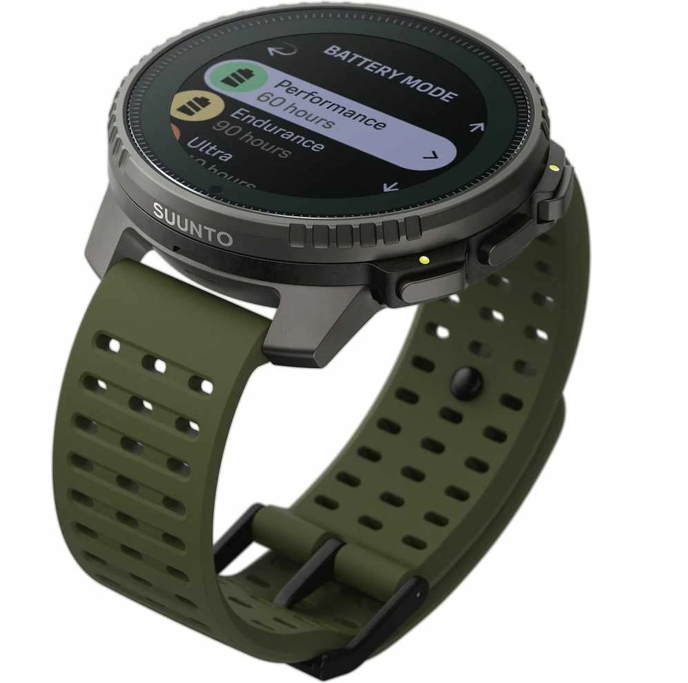 Išmanusis laikrodis Suunto Vertical Solar Forest, Tamsiai pilkos spalvos korpusas su žalios spalvos dirželiu