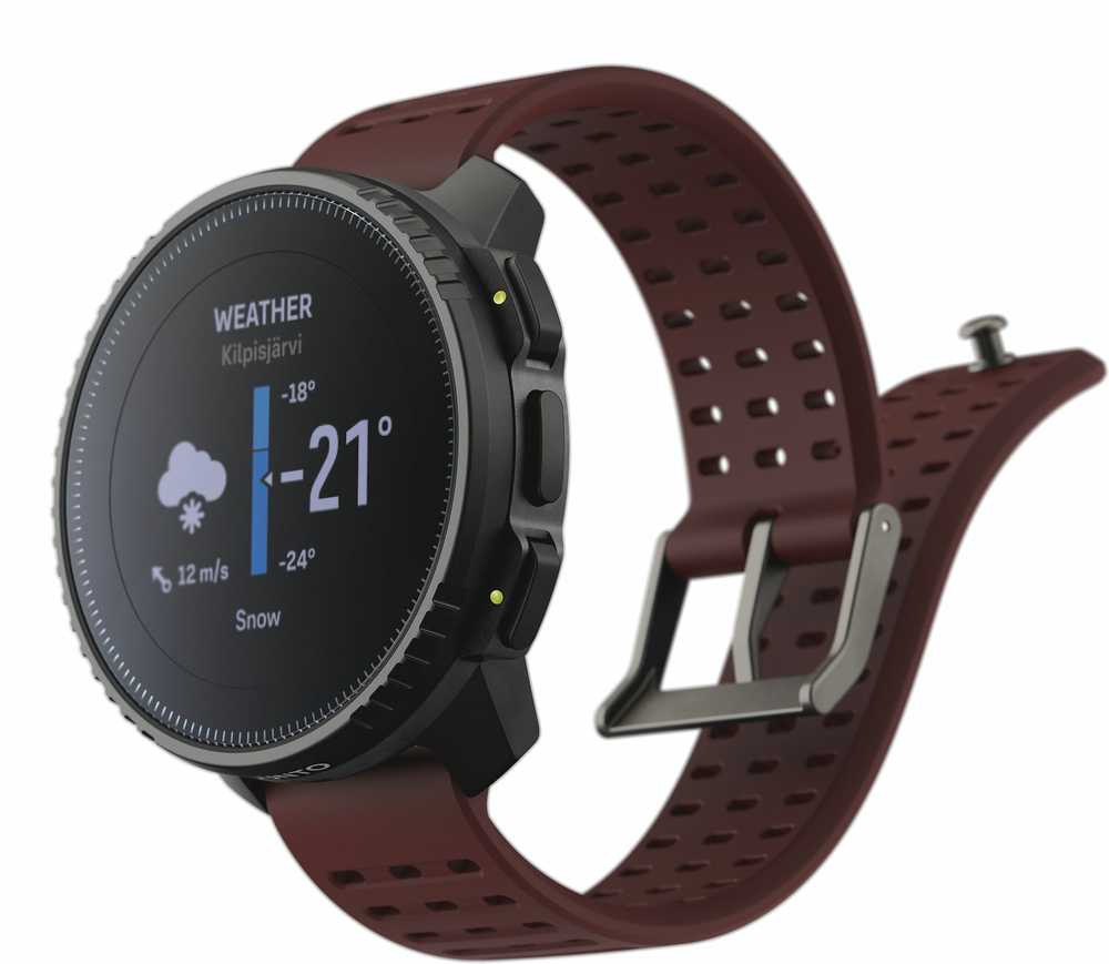 Išmanusis laikrodis Suunto Vertical, Juodos spalvos korpusas su bordo spalvos dirželiu