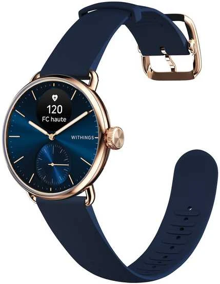 Išmanusis laikrodis Carruzzo Withings ScanWatch 2 1,6 cm (0.63″) OLED 38 mm Hibridas „Rose Gold“ GPS (palydovinis)