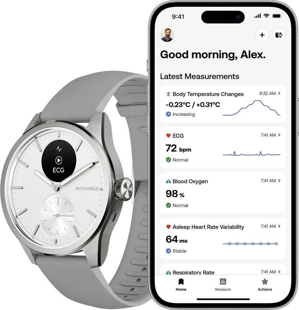 Išmanusis laikrodis Withings Scanwatch 2 42mm Baltas