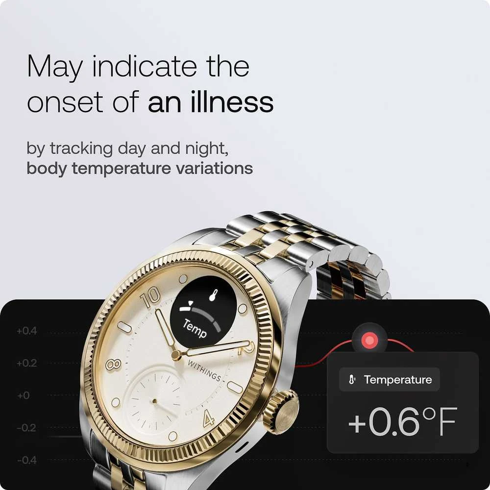 Išmanusis laikrodis Withings Scanwatch Nova Brilliant 39mm Gold