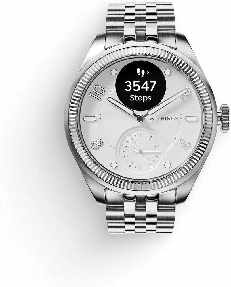 Išmanusis laikrodis Withings Scanwatch Nova Brilliant 39mm Titanium Sidabrinis
