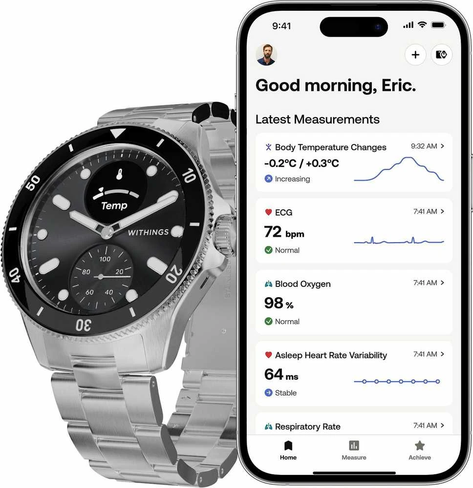 Išmanusis laikrodis Withings Scanwatch Nova 42mm Juodas