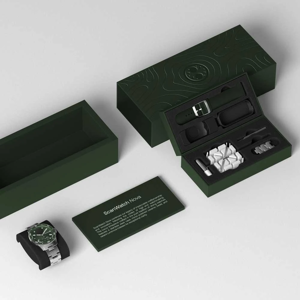 Withings ScanWatch Nova/42mm Žalias Išmanusis laikrodis