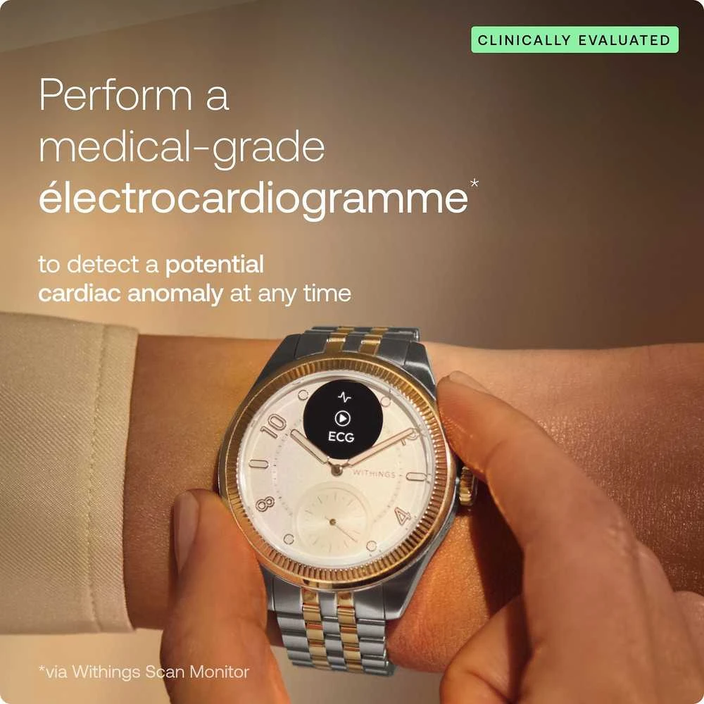 Išmanusis laikrodis Withings Scanwatch Nova Brilliant 39mm Gold