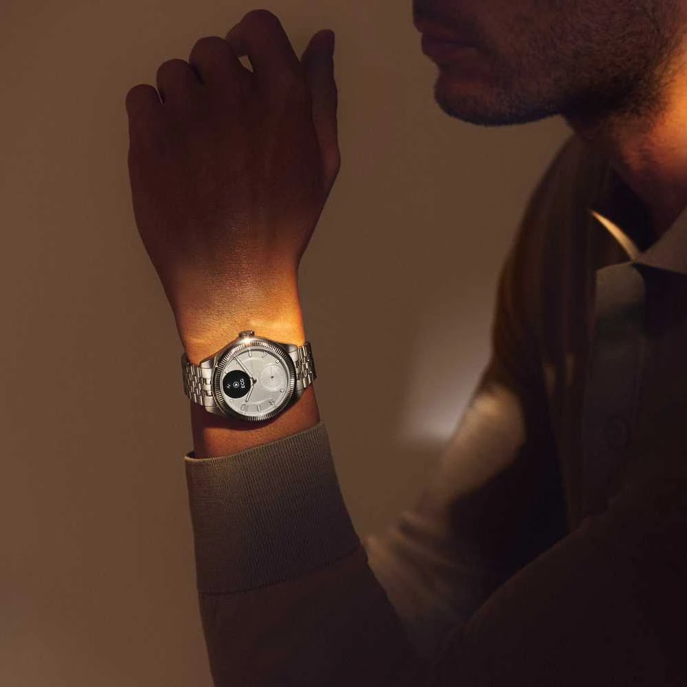 Išmanusis laikrodis Withings Scanwatch Nova Brilliant 39mm Titanium Sidabrinis