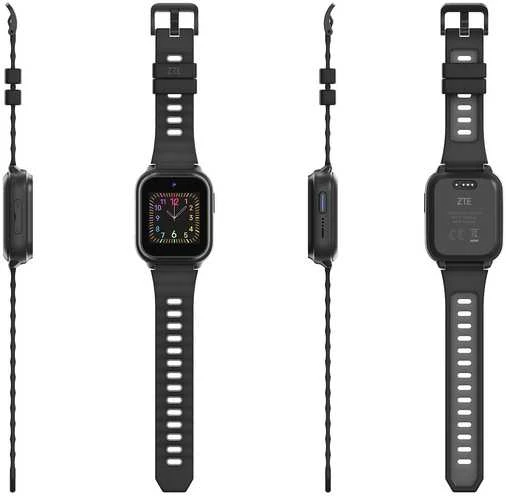 Išmanusis laikrodis ZTE Kids Watch K2 Pro vaikiškas laikrodis telefonui, juodas