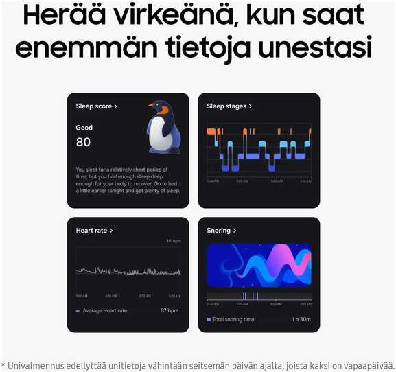 Išmanusis žiedas Samsung Galaxy Ring, juodos spalvos, 14 dydžio