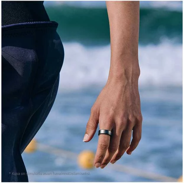 Išmanusis žiedas Samsung Galaxy Ring, juodos spalvos, 14 dydžio