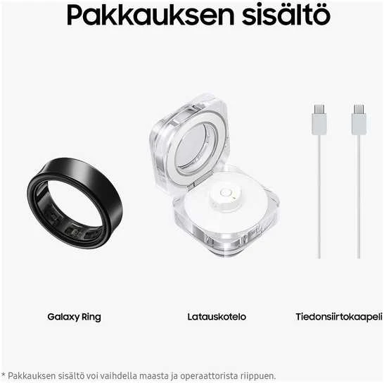 Išmanusis žiedas Samsung Galaxy Ring, juodos spalvos, 14 dydžio