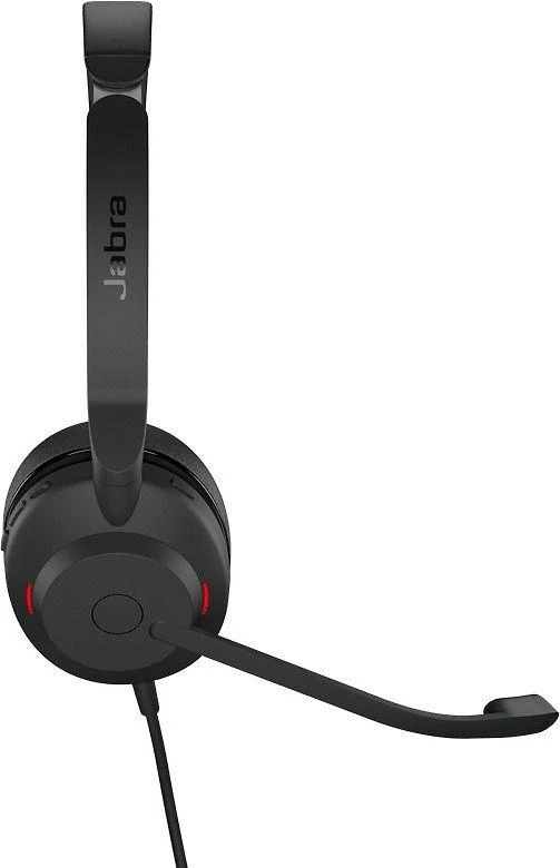 Jabra Evolve2 30 SE juodos ausinės šoniniu kampu