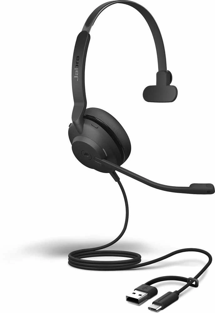 Jabra Evolve2 30 SE Mono su USB-A ir USB-C jungtimis