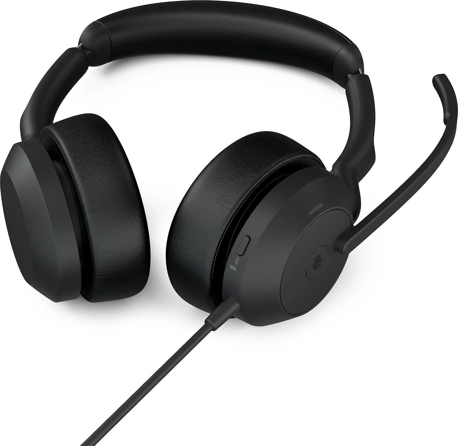 Jabra Evolve2 50 juodos ausinės su mikrofonu