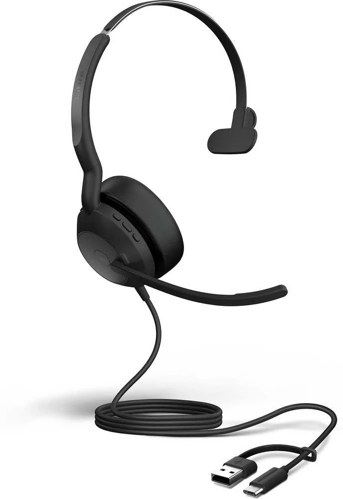 Jabra Evolve2 50 Mono ausinės su laidu ir USB jungtimis