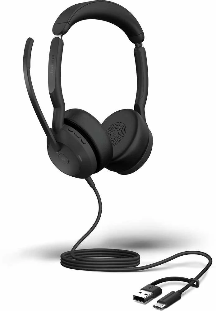 Jabra Evolve2 50 stereo ausinės su laidu ir USB jungtimis