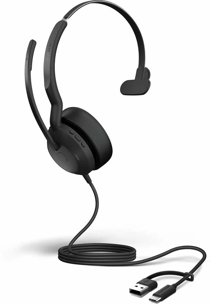 Jabra Evolve2 50 mono ausinės su USB laidu