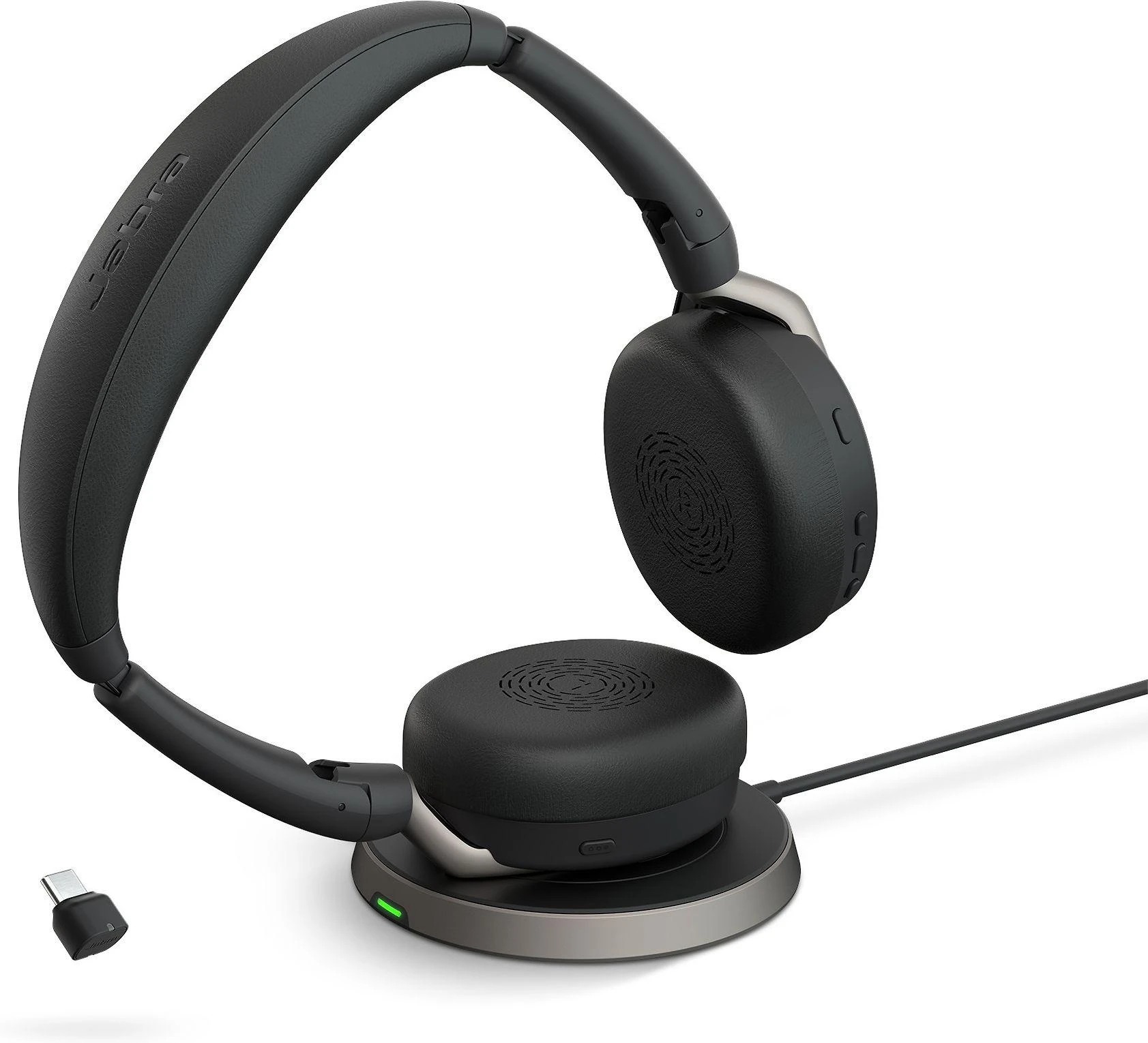 Jabra Evolve2 65 Flex ausinės su įkrovimo stotele