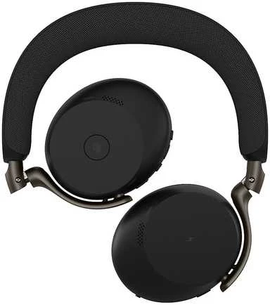 Jabra Evolve2 75 sulenktos juodos ausinės