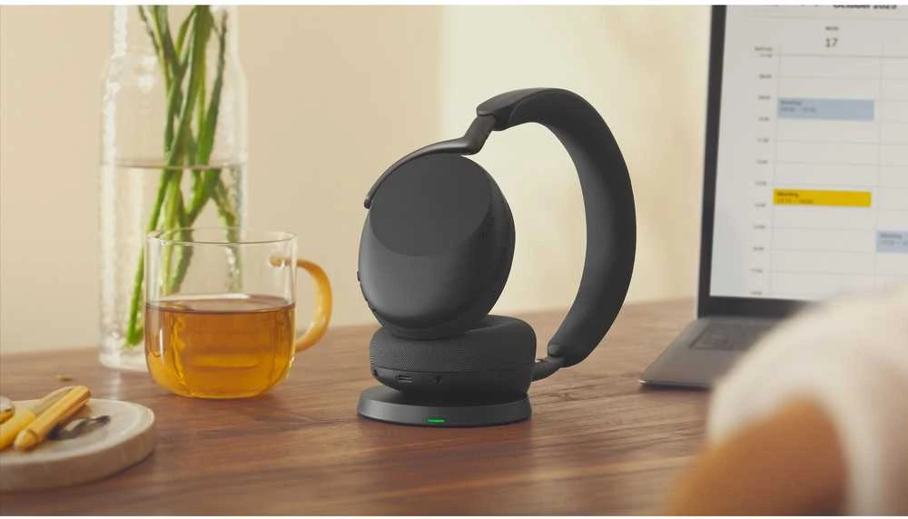 Ausinės JABRA Evolve3 85, MS, Link390a, Juodas,WLC Chrg
