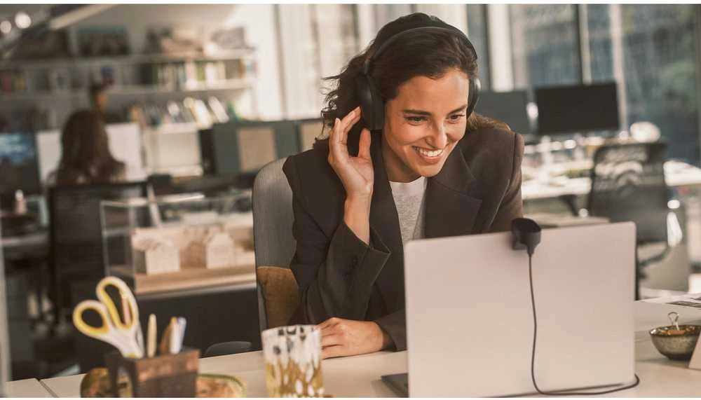 Ausinės JABRA Evolve3 85 MS Link390c Juodas
