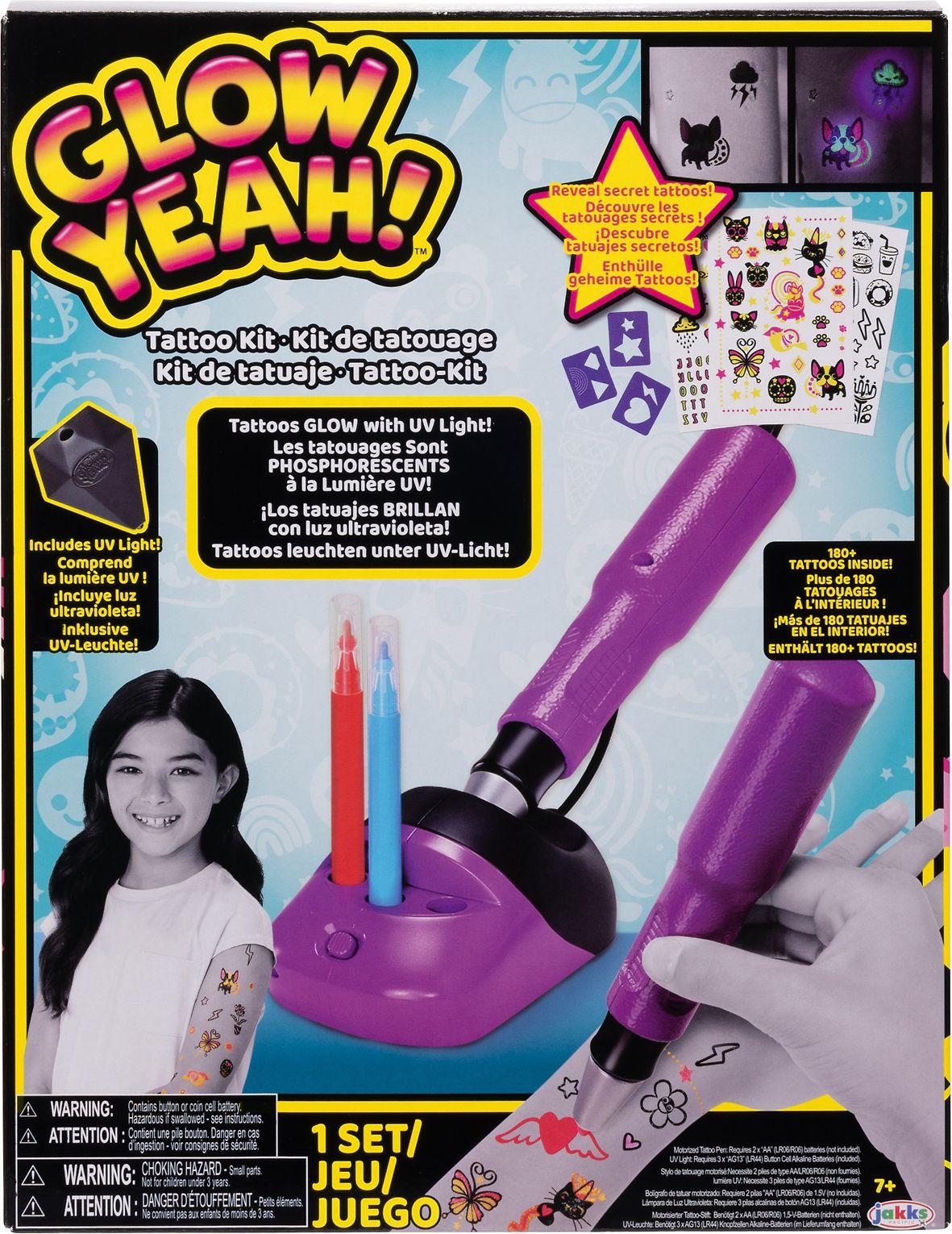 JAKKS PACIFIC TATTOO MACHINE su trafaretais