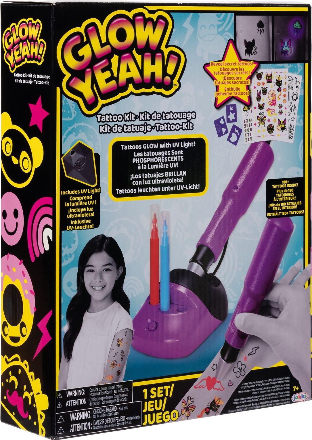 JAKKS PACIFIC TATTOO MACHINE su trafaretais