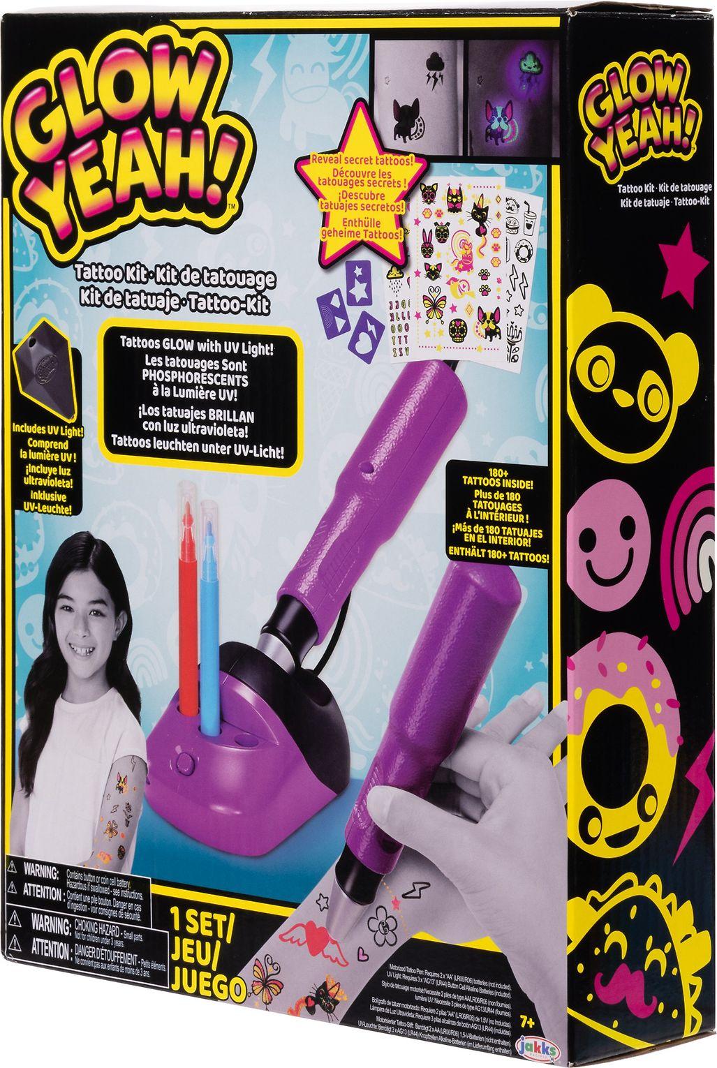 JAKKS PACIFIC TATTOO MACHINE su trafaretais