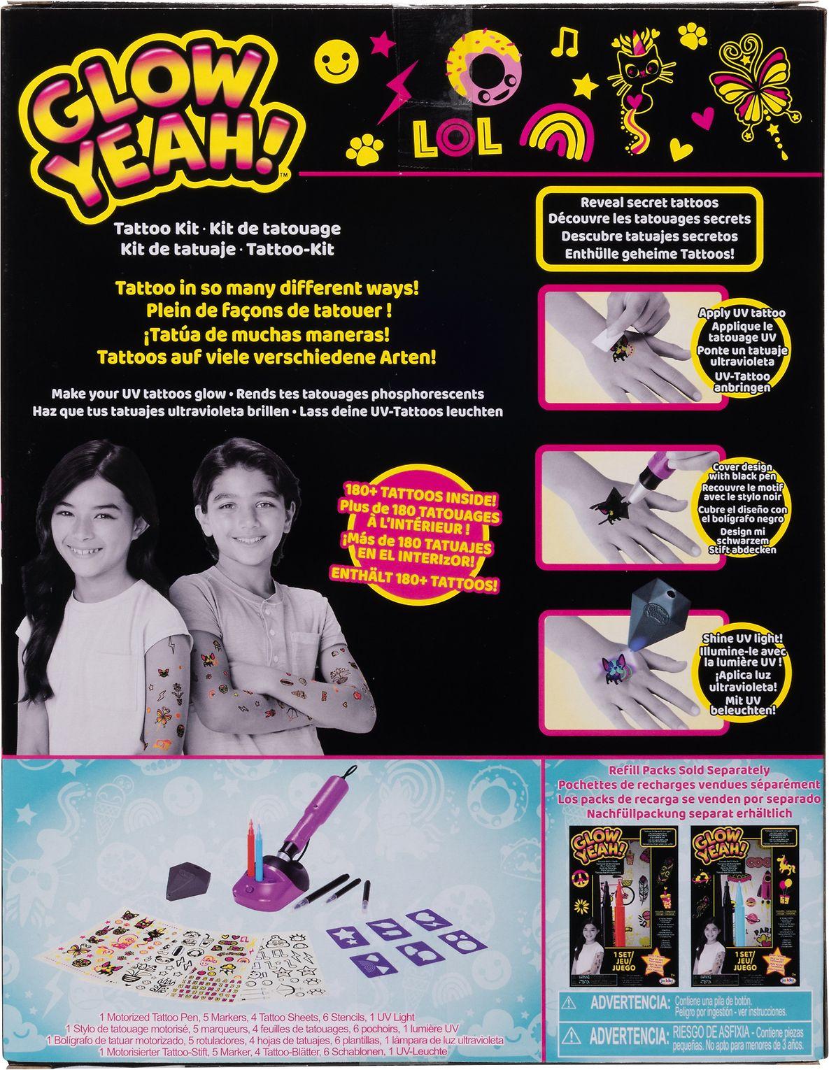 JAKKS PACIFIC TATTOO MACHINE su trafaretais