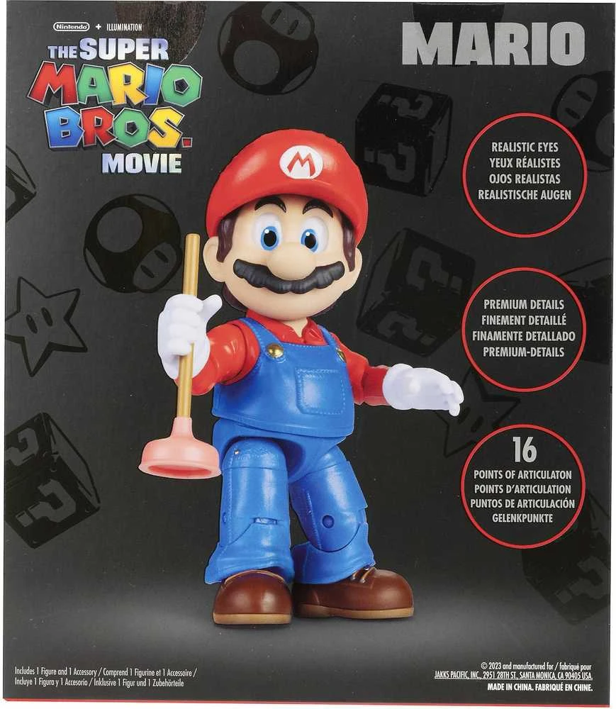 Jakks Pacific Nintendo Super Mario Bros Movie - Mario-figuuri