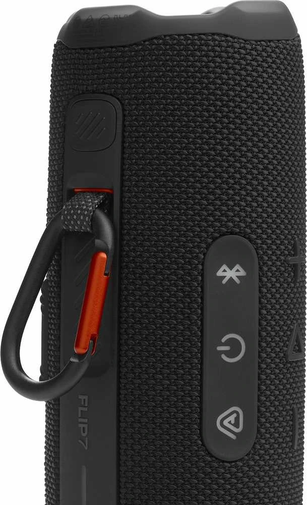 JBL Flip 7 nešiojama kolonėlė, juodos spalvos