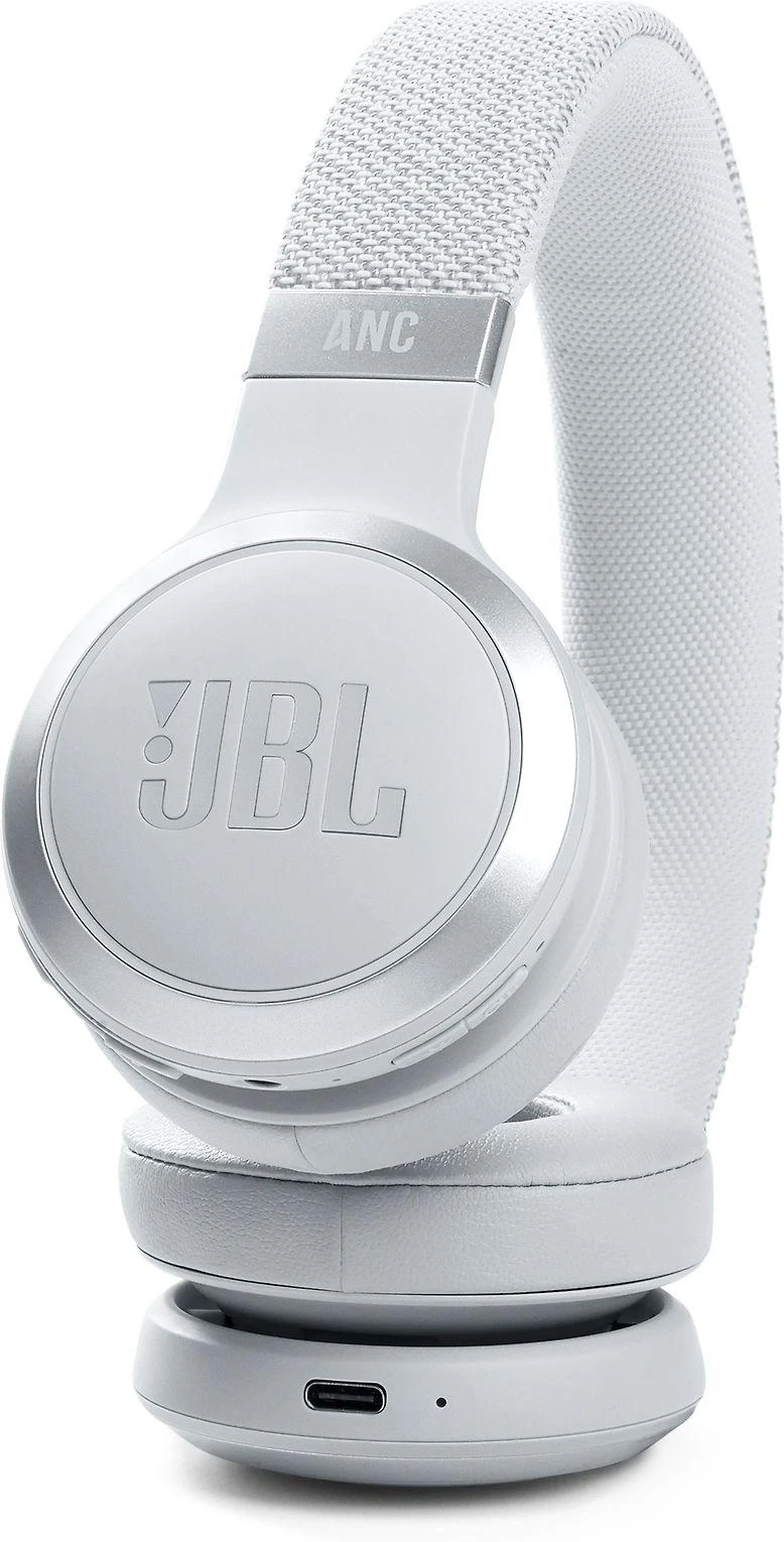 Belaidės Ausinės su aktyviu triukšmo slopinimu JBL Live 460NC, Balta