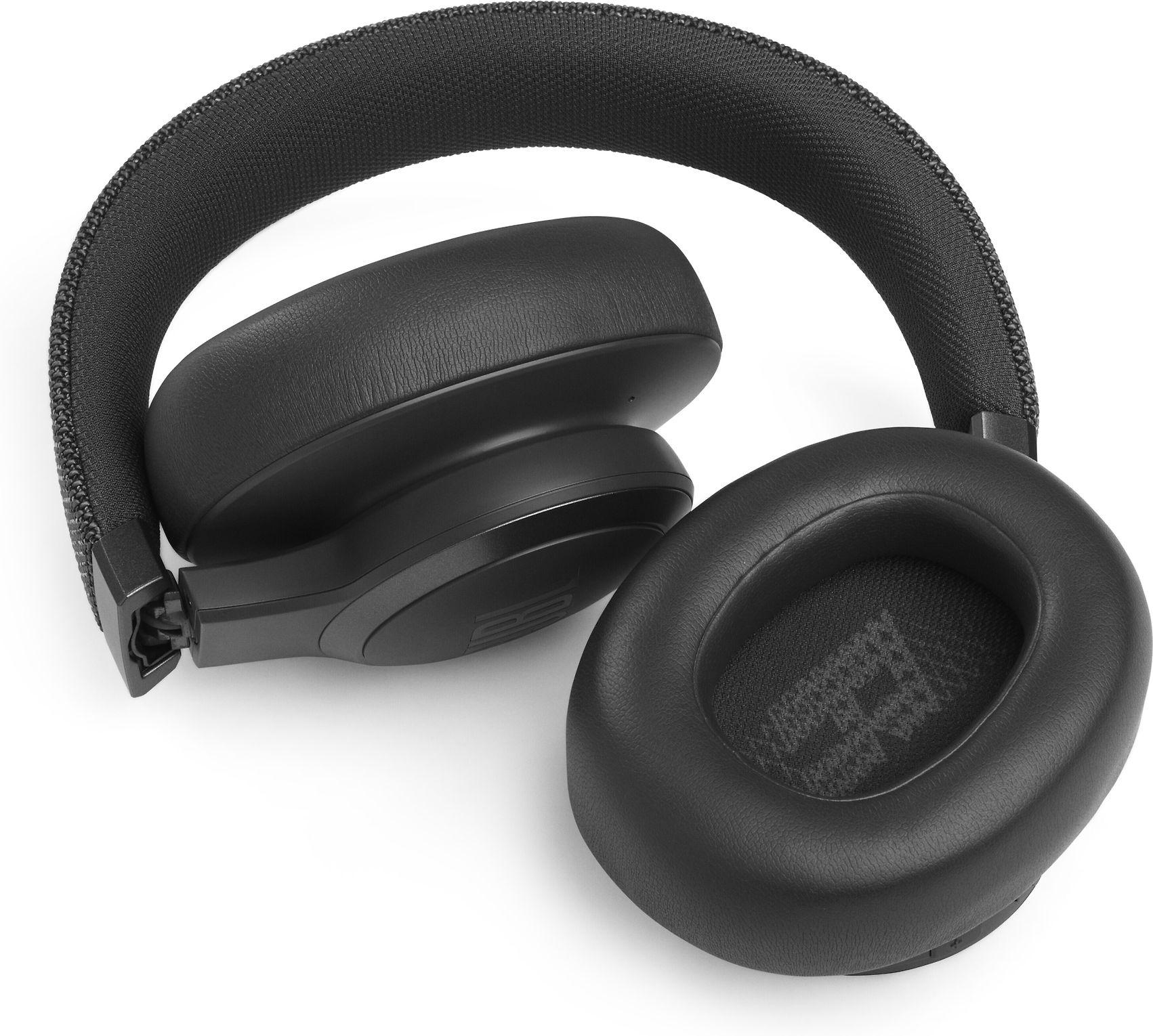 Belaidės ausis apgaubiančios triukšmą slopinančios Ausinės JBL Live 660NC, Juoda