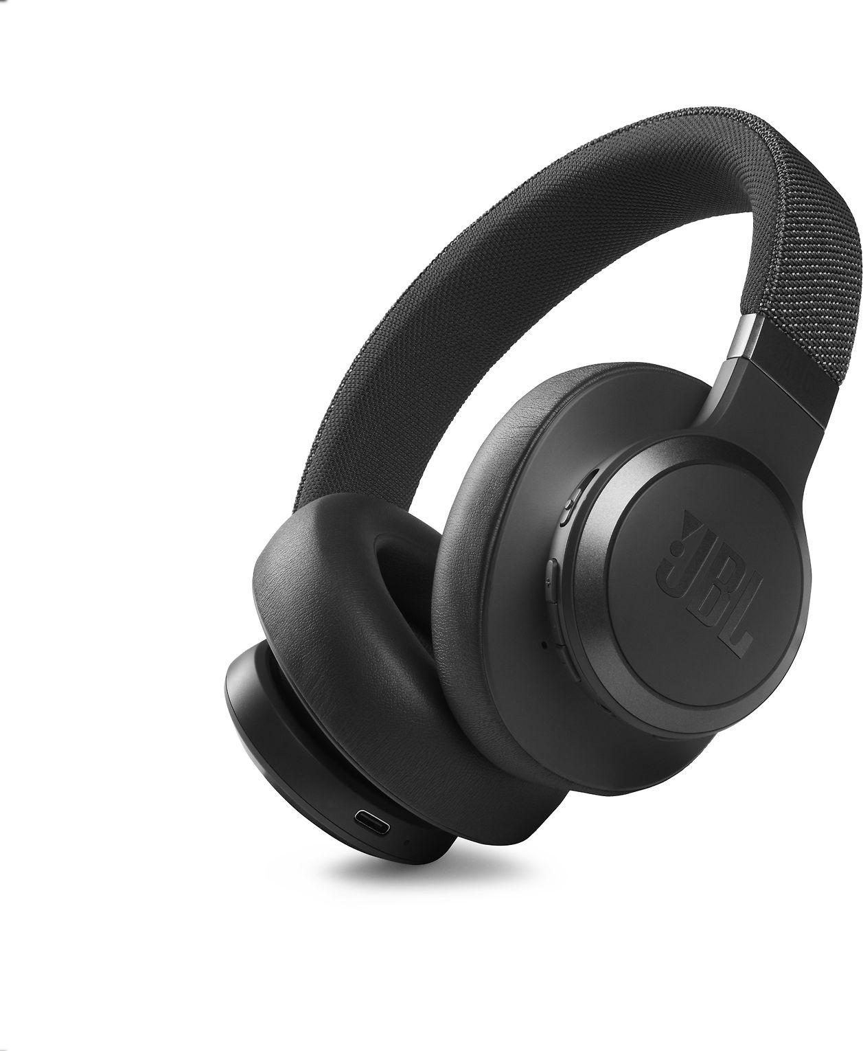 Belaidės ausis apgaubiančios triukšmą slopinančios Ausinės JBL Live 660NC, Juoda